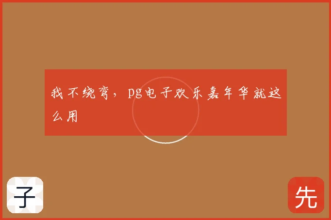 我不绕弯，pg电子欢乐嘉年华就这么用